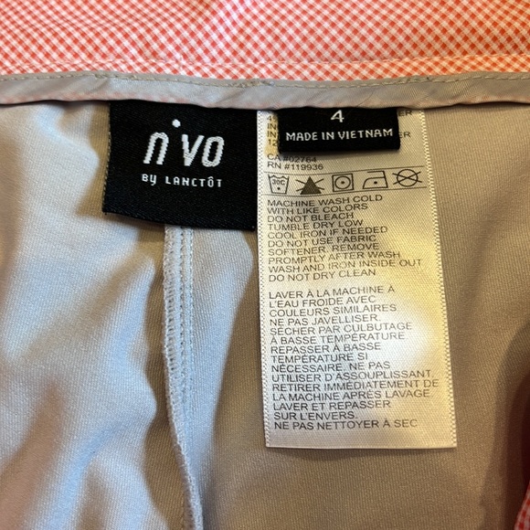 N’VO pink and white checked skort in a size 4. Like new! - Picture 5 of 5